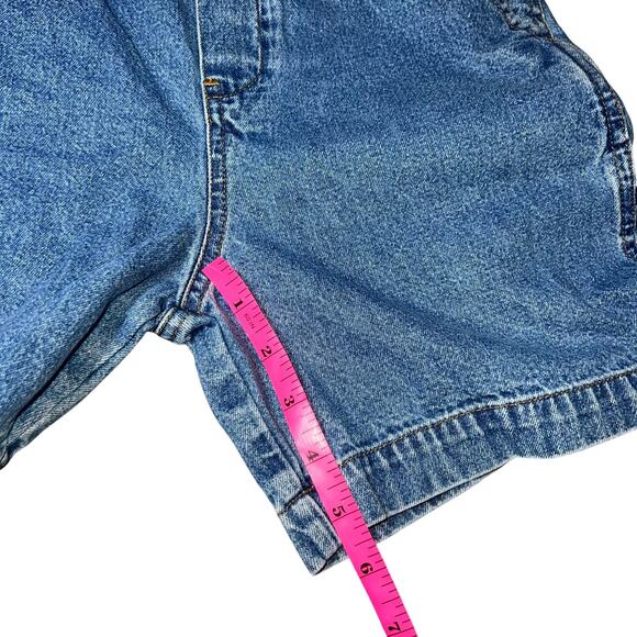 Vintage Winnie the Pooh Tigger denim embroidered short bib overalls kid size med - Picture 3 of 7